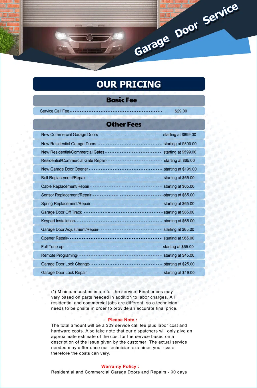 Eagle Garage Door Service Olympia Fields, IL 708-801-3049